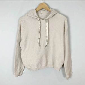 Aerie cream rubbed hoodie
